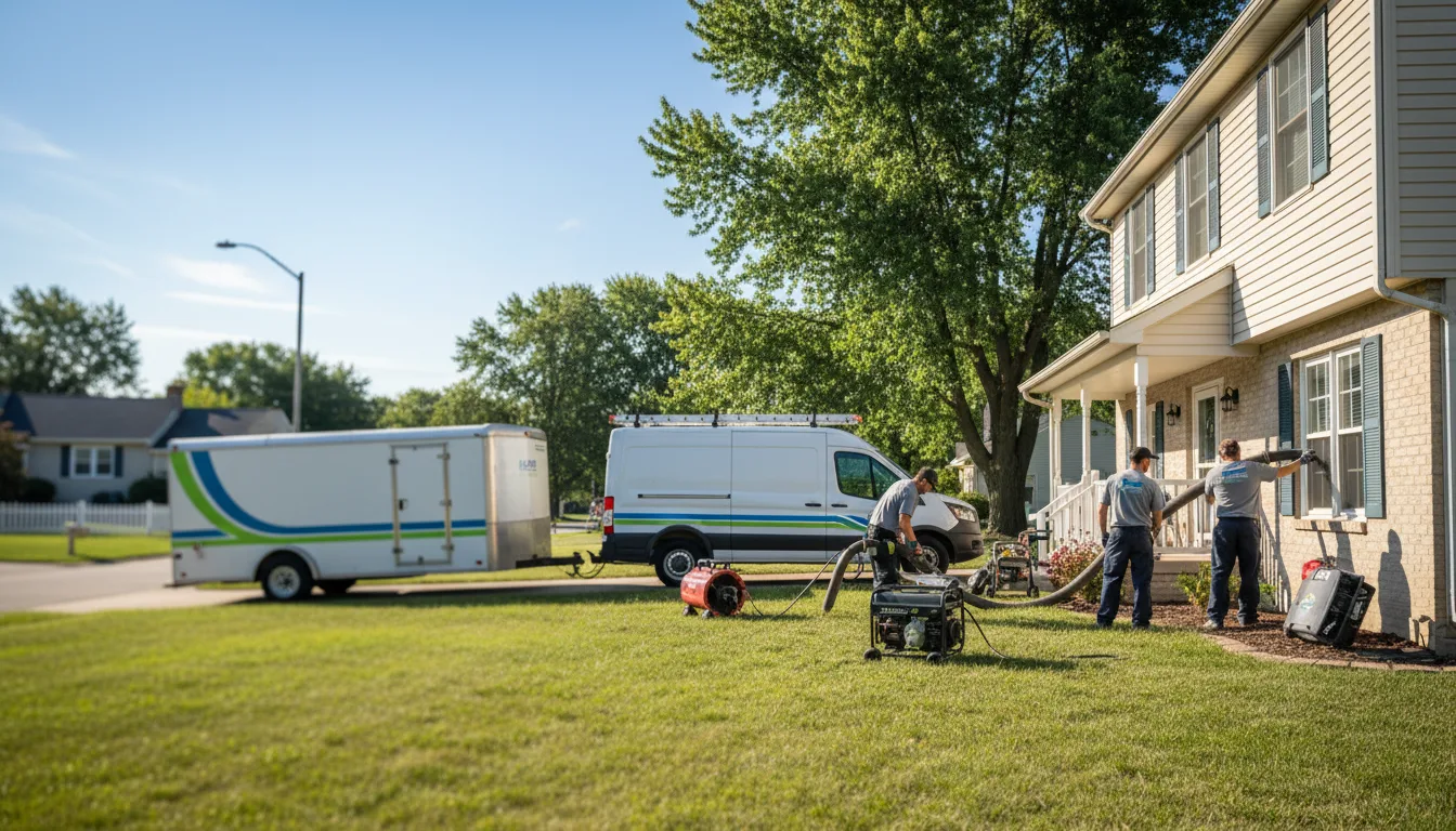 Flooded Basement Restoration And Cleanup With Repair in Hannibal, OH near me